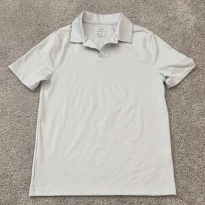 Nike Gray Striped Polo Shirt